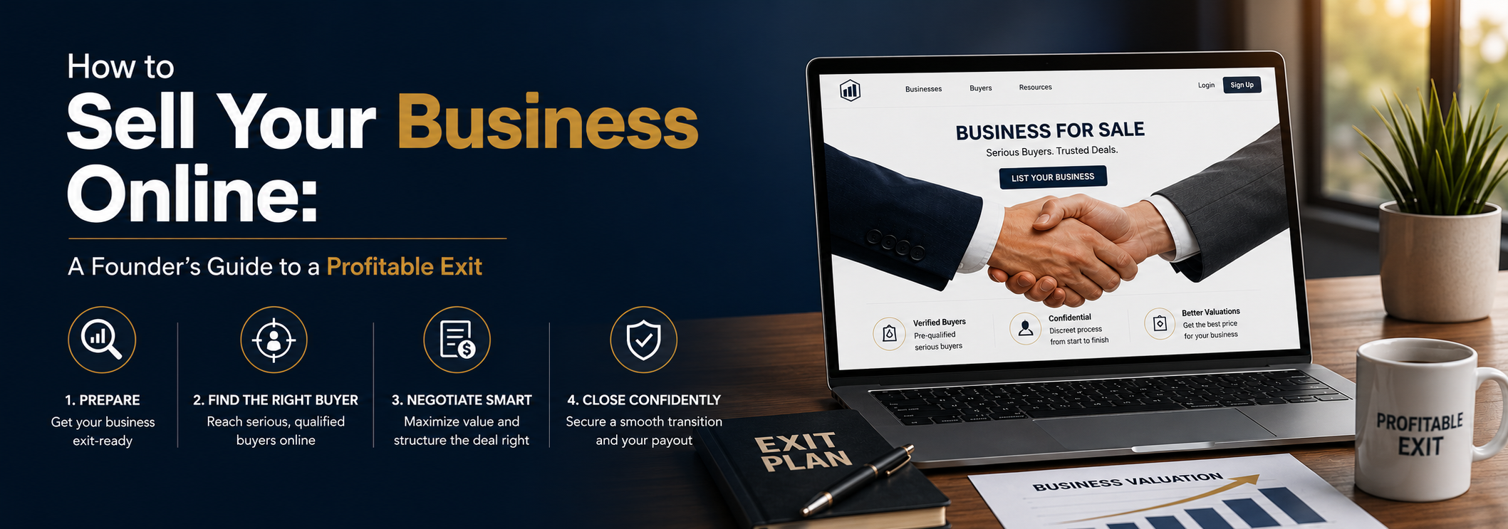 How to Sell Your Business Online: A Founder's Guide to a Profitable Exit