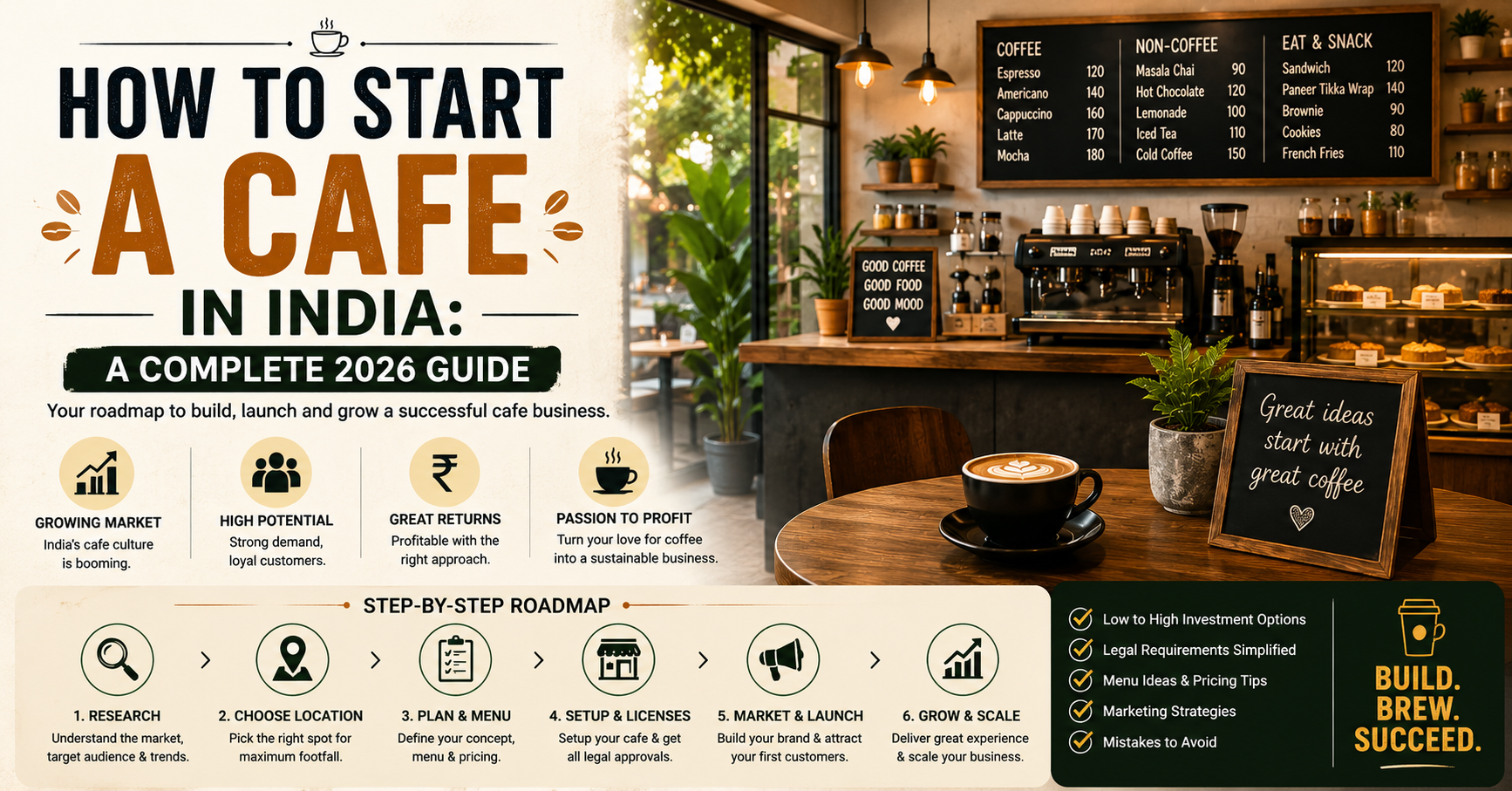 How to Start a Cafe in India: A Complete 2026 Guide
