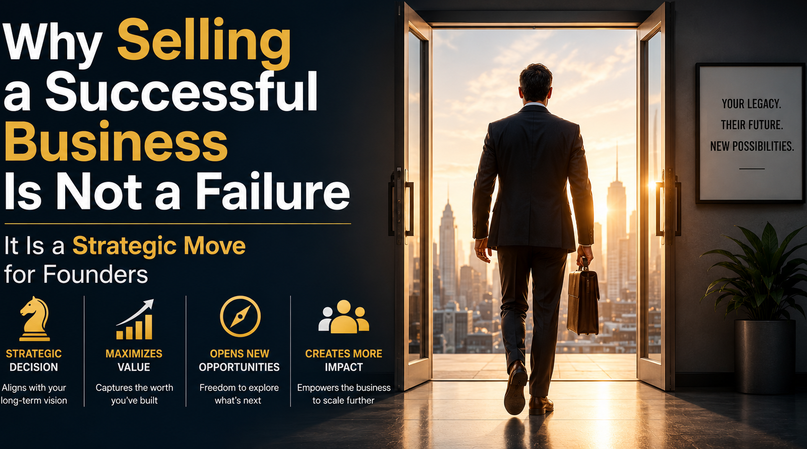 Why Selling a Successful Business Is Not a Failure It Is a Strategic Move for Founders