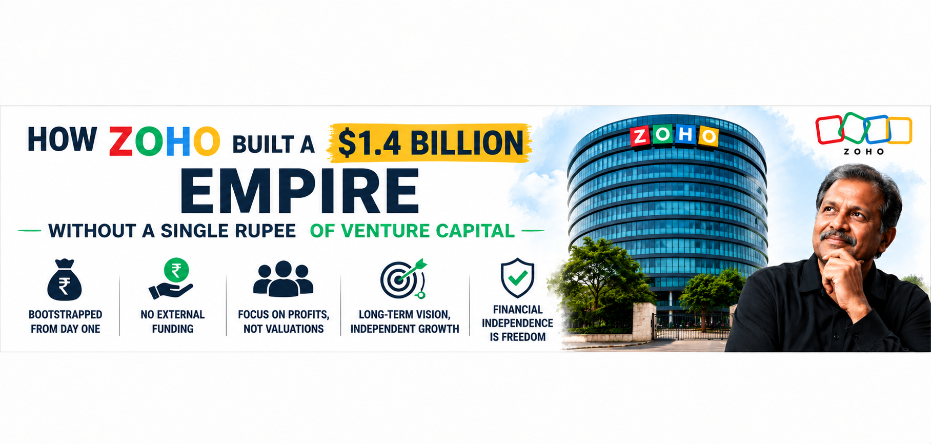 How Zoho Built a $1.4 Billion Empire Without a Single Rupee of Venture Capital